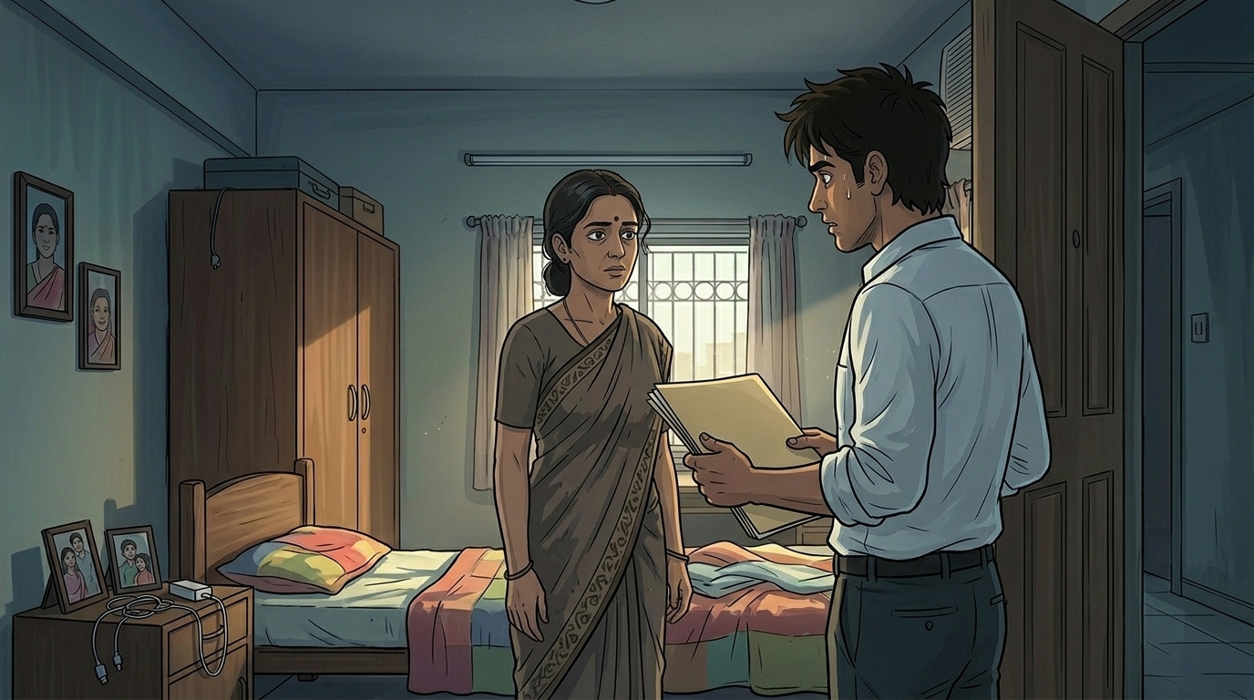 दृश्य 3: कहानी का चित्रमय दृश्य